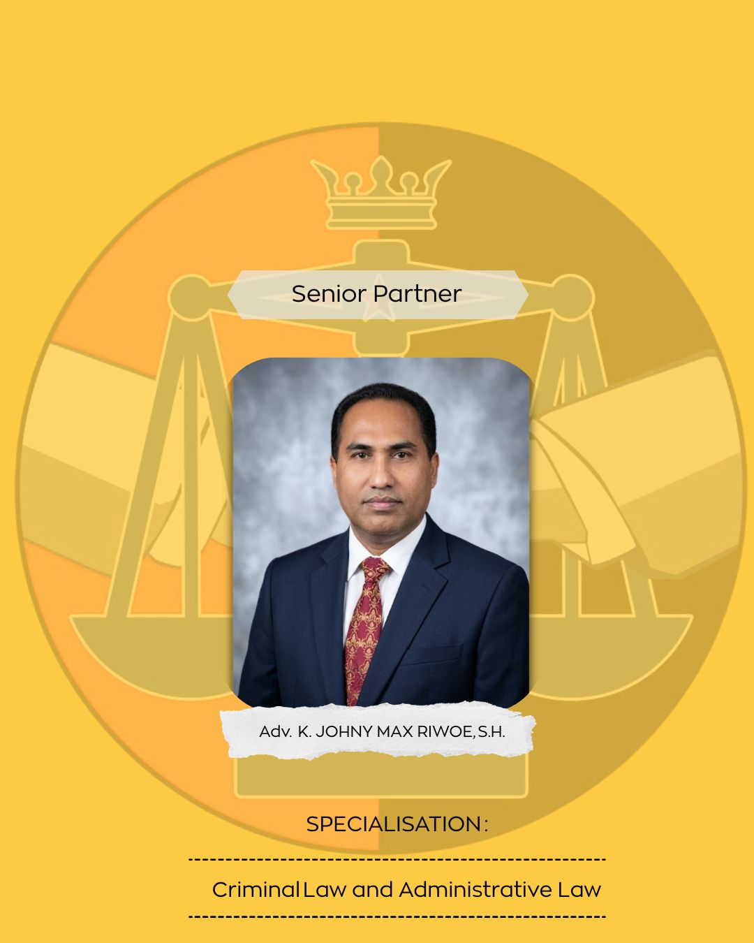 Adv. K. Johny Max Riwoe, S.H